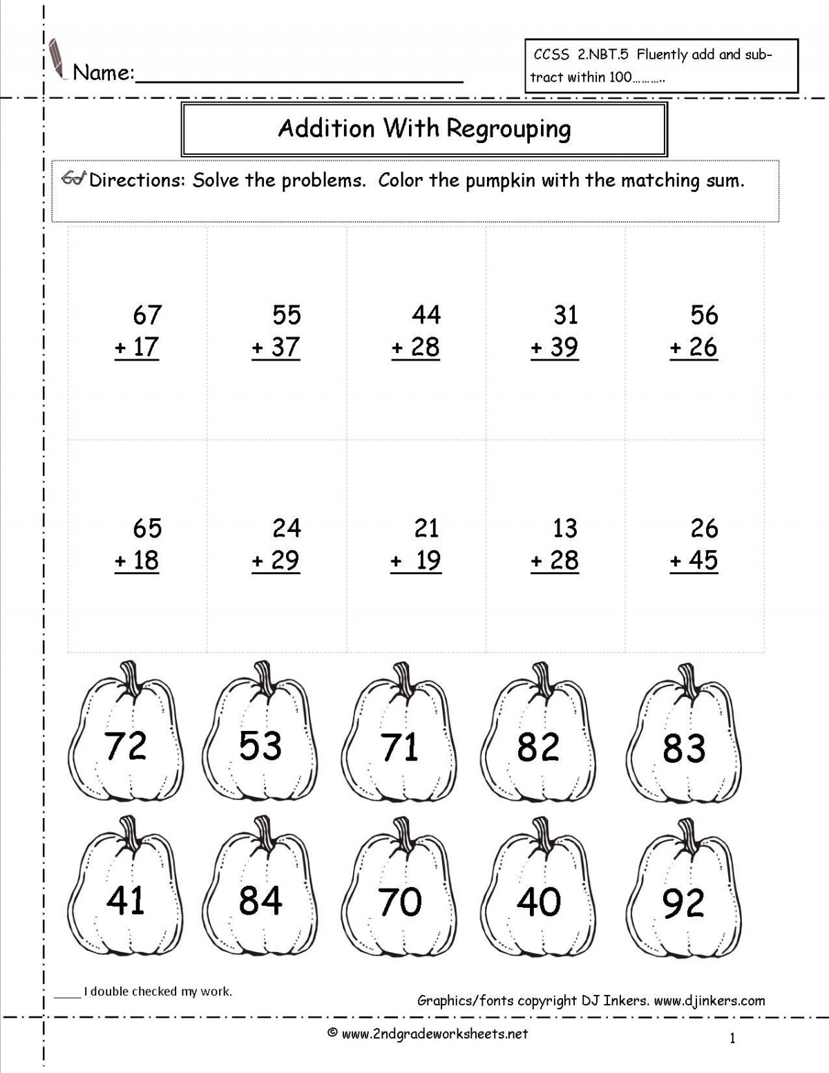 Free Math Worksheets Adding 2 Digit Numbers 2022 NumbersWorksheets