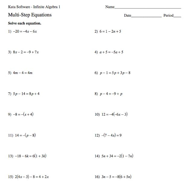 Kuta Math Thekidsworksheet