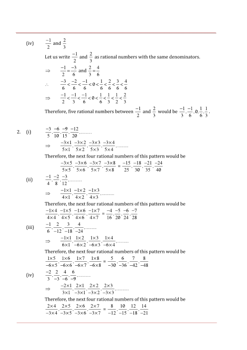 Rational Numbers Worksheets Grade 7 2024 - NumbersWorksheets.net