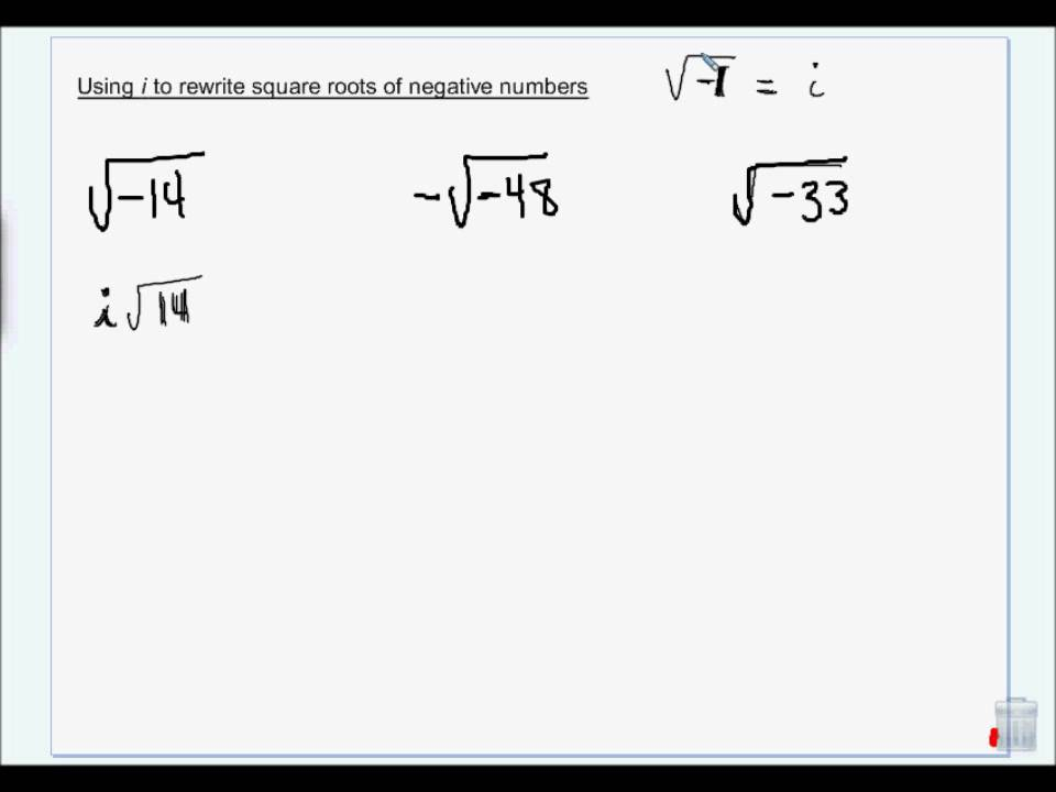 simplifying-square-roots-with-negative-numbers-using-i-worksheet-2023