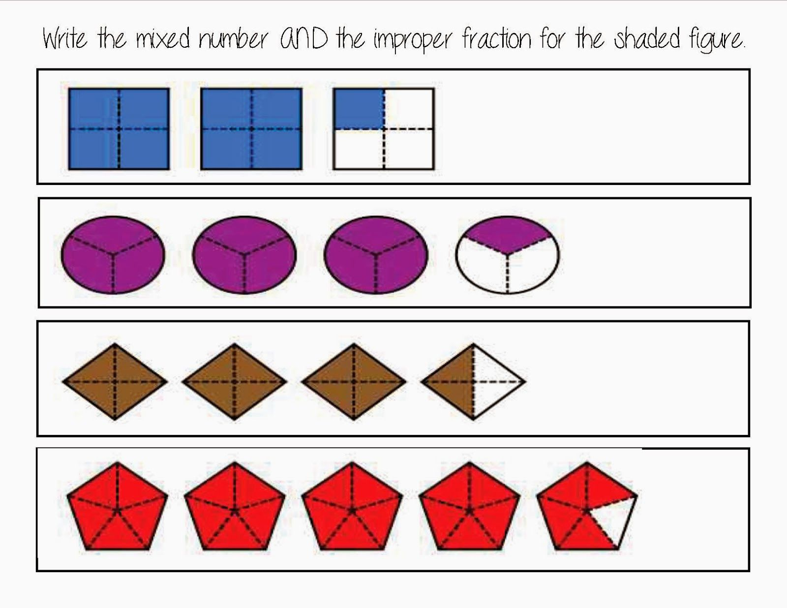 3rd Grade Things Five For Friday Linkup Teaching Fractions