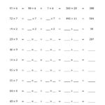 Associative Property Of Multiplication Worksheets 3rd Grade Pdf Times