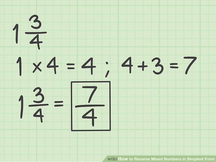 How To Rename Mixed Numbers In Simplest Form 10 Steps
