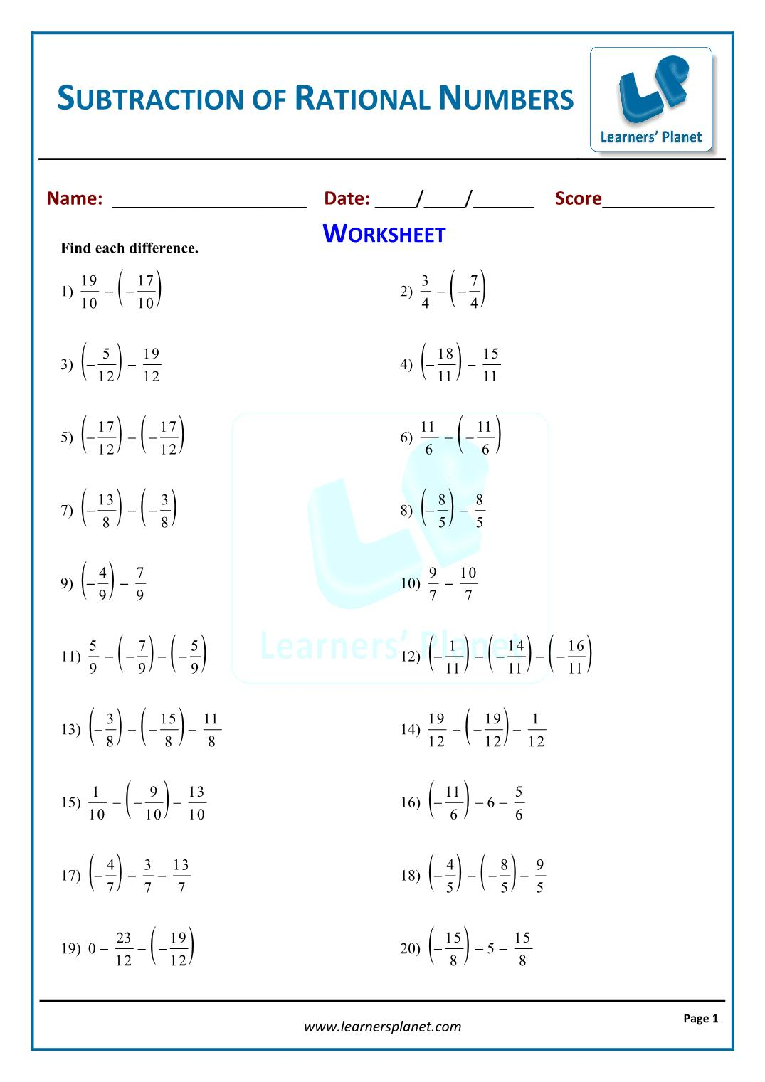 classifying rational numbers practice and problem solving c answer key