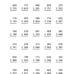 2 Digit Numbers Printable Multiplication Worksheets