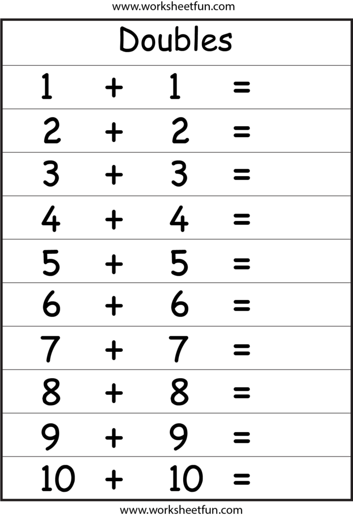 Adding Doubles Plus One Worksheets Addition Doubles Worksheet 