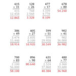 Multiplying 3 Digit By 2 Digit Numbers Large Print With Period