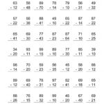 2 Printable Touch Math Worksheets Addition Subtraction The Two Digit