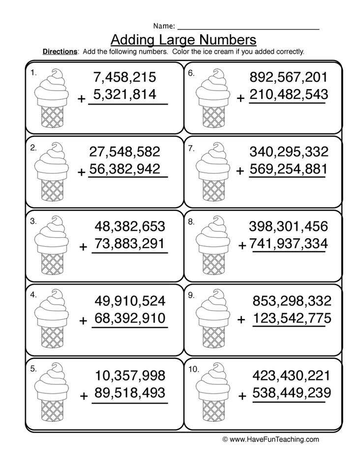 Adding Millions Regrouping Worksheet 2 Math Place Value Math 