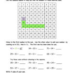 Addition Numbers Using A 100 Square TMK Education