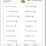 Free Printable Integer Worksheets Grade 7 Free Printable