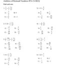 30 Operations With Rational Numbers Worksheet Education Template