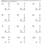 Adding 3 Single Digit Number Worksheet Have Fun Teaching