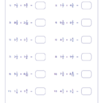 Adding Fractions Worksheets