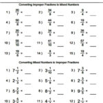 Ejercicio De Convert Mixed Number improper Fractions