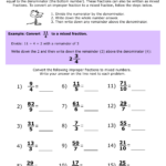 Improper fractions