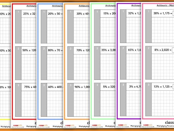 KS2 Multiplying Percentages By Whole Numbers Arithmetic SATs Questions 