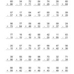 Adding And Subtracting Two Digit Numbers A