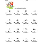 Addition Without Regrouping Exercise