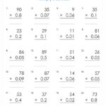 Grade 6 Multiplication Of Decimals Worksheets Free Printable K5