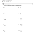 Negative Exponents Worksheet Free Download Goodimg co