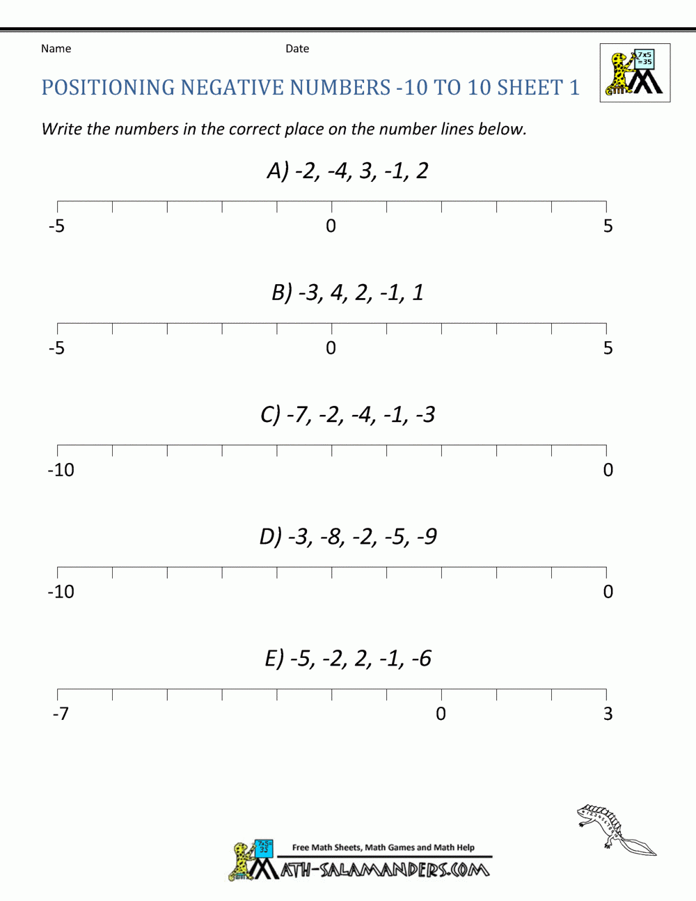 16 On A Number Line
