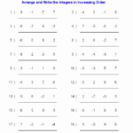 50 Ordering Rational Numbers Worksheet