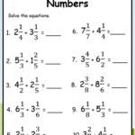 Adding Mixed Numbers Worksheets