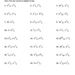 Adding Subtracting Multiplying Dividing Whole Numbers Worksheet