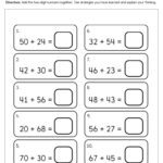 Adding Two Digit Numbers Worksheet Have Fun Teaching