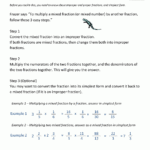 Free Multiplying Mixed Numbers Worksheets Multiplying Fractions