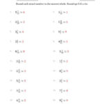 Mixed Rounding Worksheets