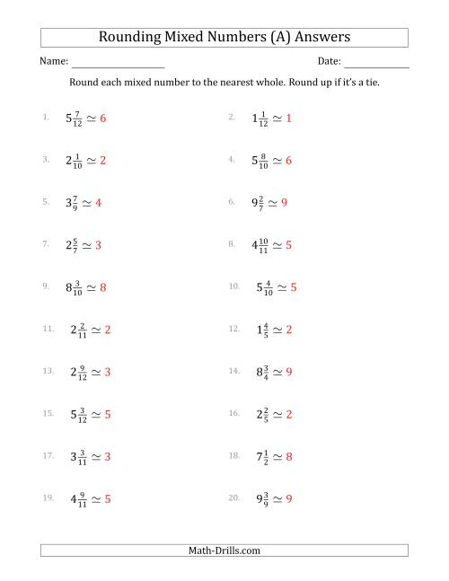 Mixed Rounding Worksheets