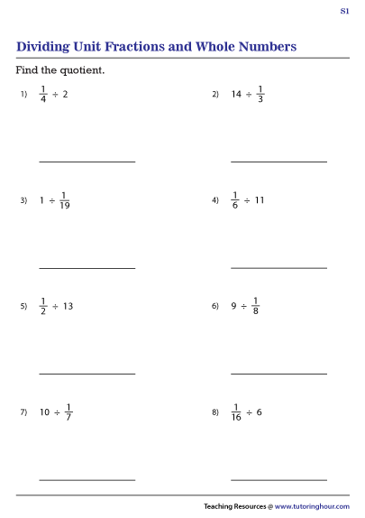 Multiplying And Dividing Fractions A Grade 5 Math Worksheets