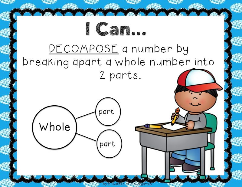 2 Scoops Of Kindergarten Composing Decomposing Numbers Kindergarten