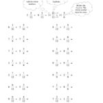 Adding Mixed Numbers Worksheet With Answers