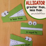 Alligator Greater Than Less Than Printables The Measured Mom