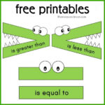 Alligator Greater Than Less Than Printables The Measured Mom