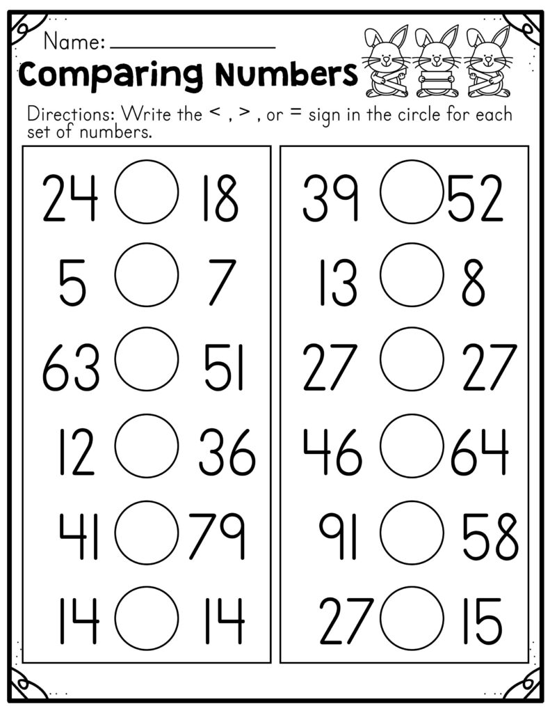 Before And After And Comparing Numbers Worksheets Made By Teachers