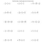 Complex Number Operations Worksheet