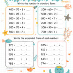 Composing And Decomposing Numbers Worksheet