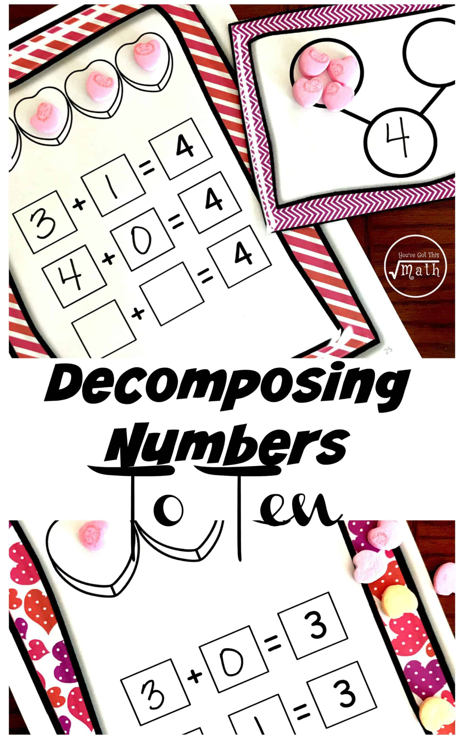 Eight FREE Decomposing Numbers To 10 Worksheets