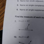 Find The Measure Of Each Numbered Angle Brainly