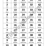 French Numbers 1 50 Worksheet Free Download Gmbar co