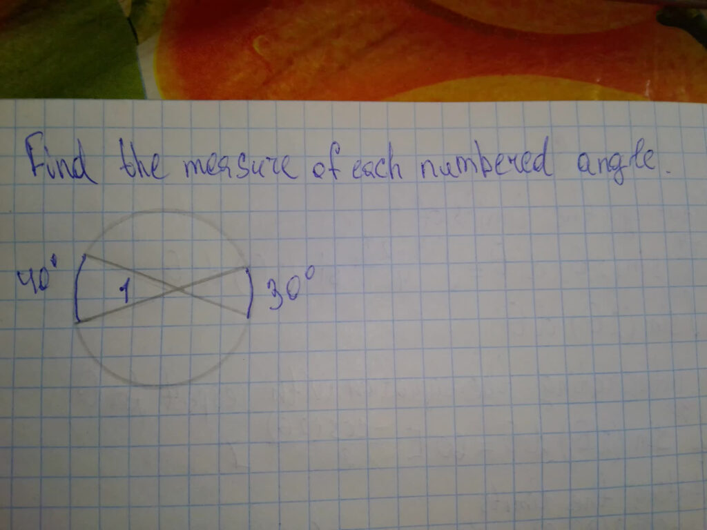 Get The Answer To Find The Measure Of Each Numbered Angle Plainmath