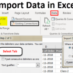 Import Data In Excel Tutorials On How To Import Data In Excel