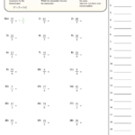 Improper Fractions To Mixed Numbers Worksheet