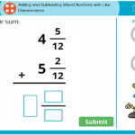 Interactive Math Lesson Adding And Subtracting Mixed Numbers With