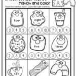 Kindergarten Math Worksheets Numbers 1 10 Number Words Etsy