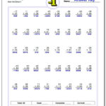 Multiple Digit Multiplication Worksheets